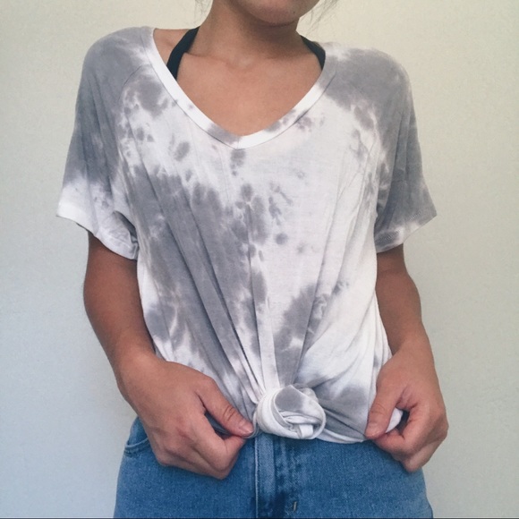 American Eagle Outfitters Tops - AEO Soft And Sexy Gray Marble T-Shirt